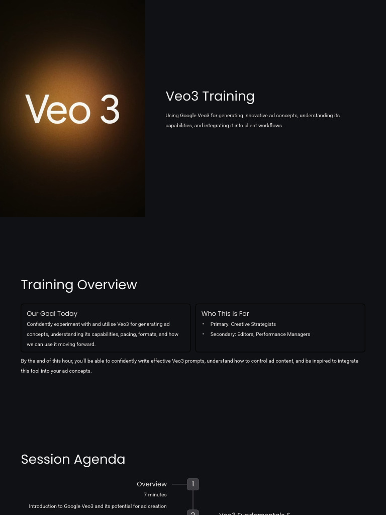Mastering Google Veo3 for Ad Creation | PDF | Video | Camera