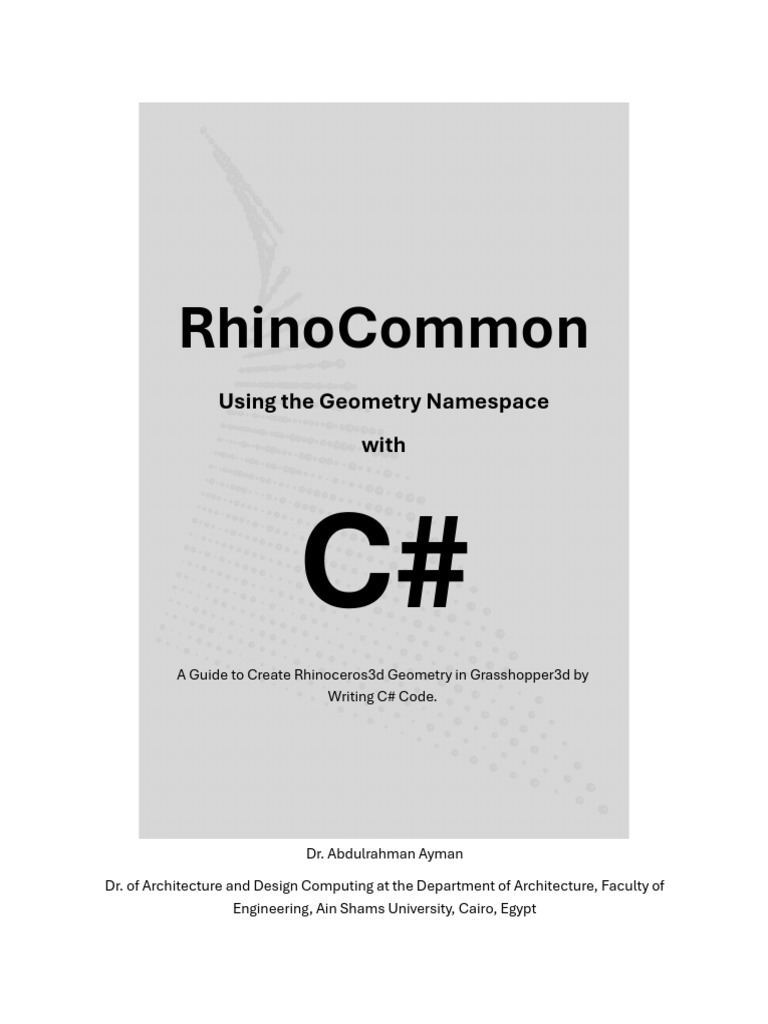 C# Guide for Rhino.Geometry in Grasshopper | PDF | Boolean Data Type ...