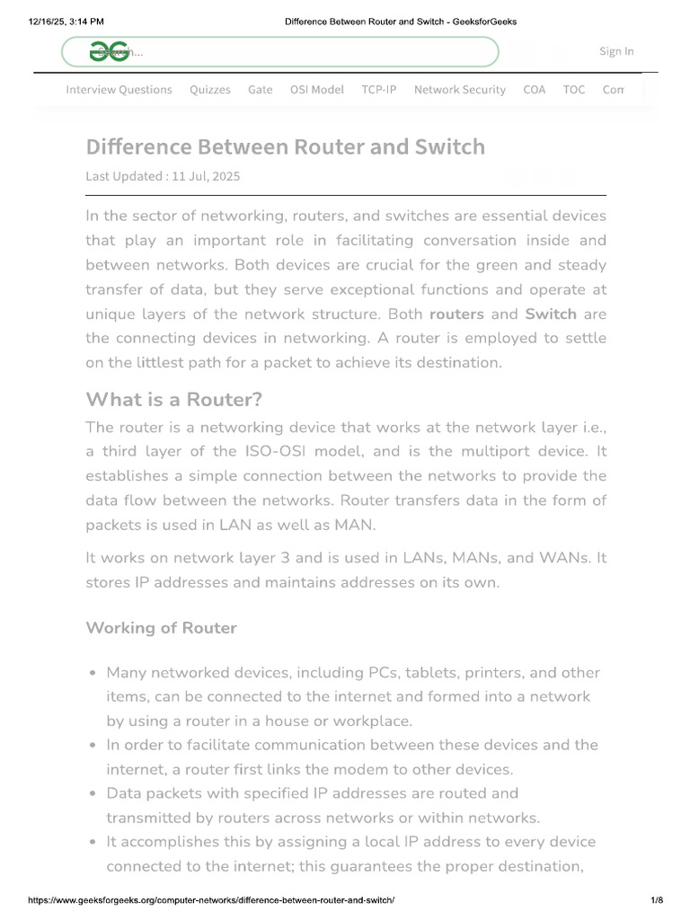 Router | PDF