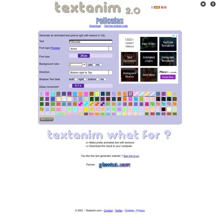 Animated Text Generator Tool | PDF