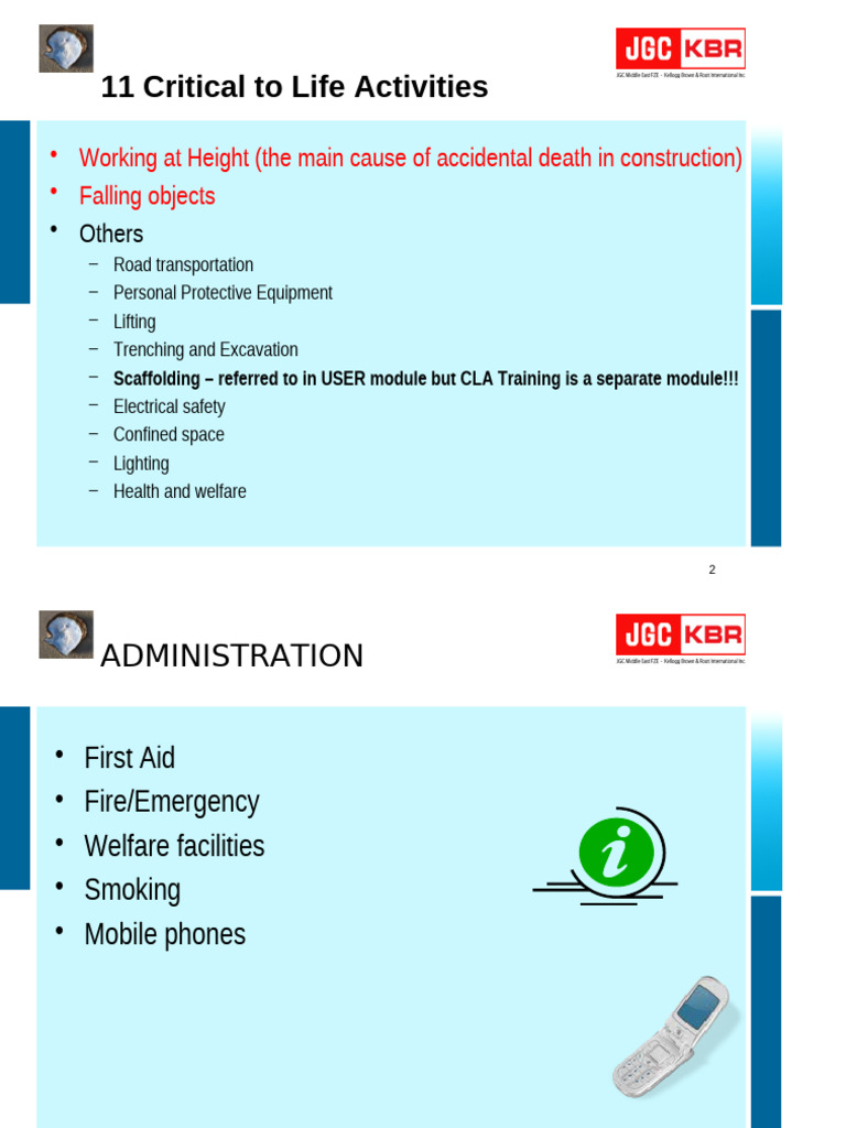 Work at Height Safety Training Guide | PDF | Scaffolding | Ladder