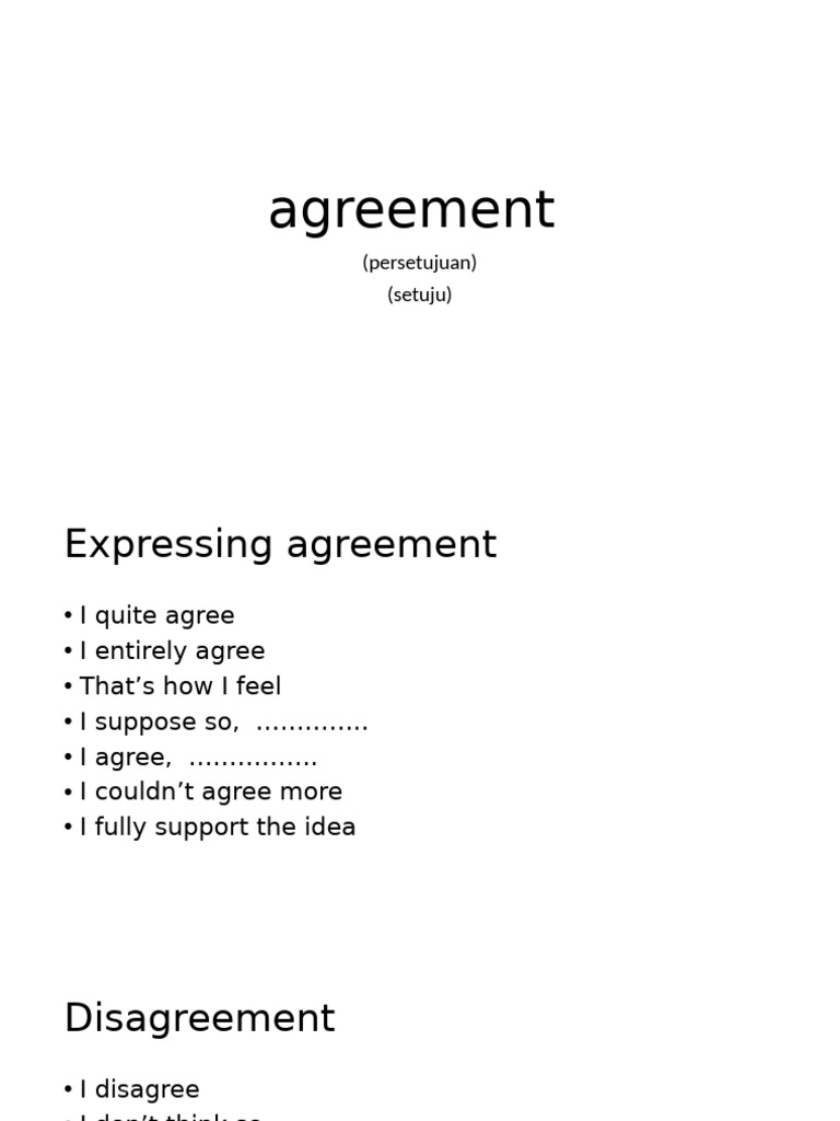 Expressing Agreement and Disagreement | PDF