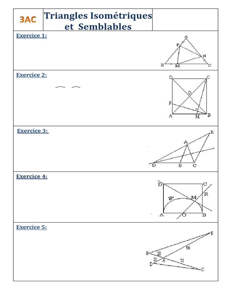 Vérification des triangles rectangles et isométriques | PDF | Triangle ...