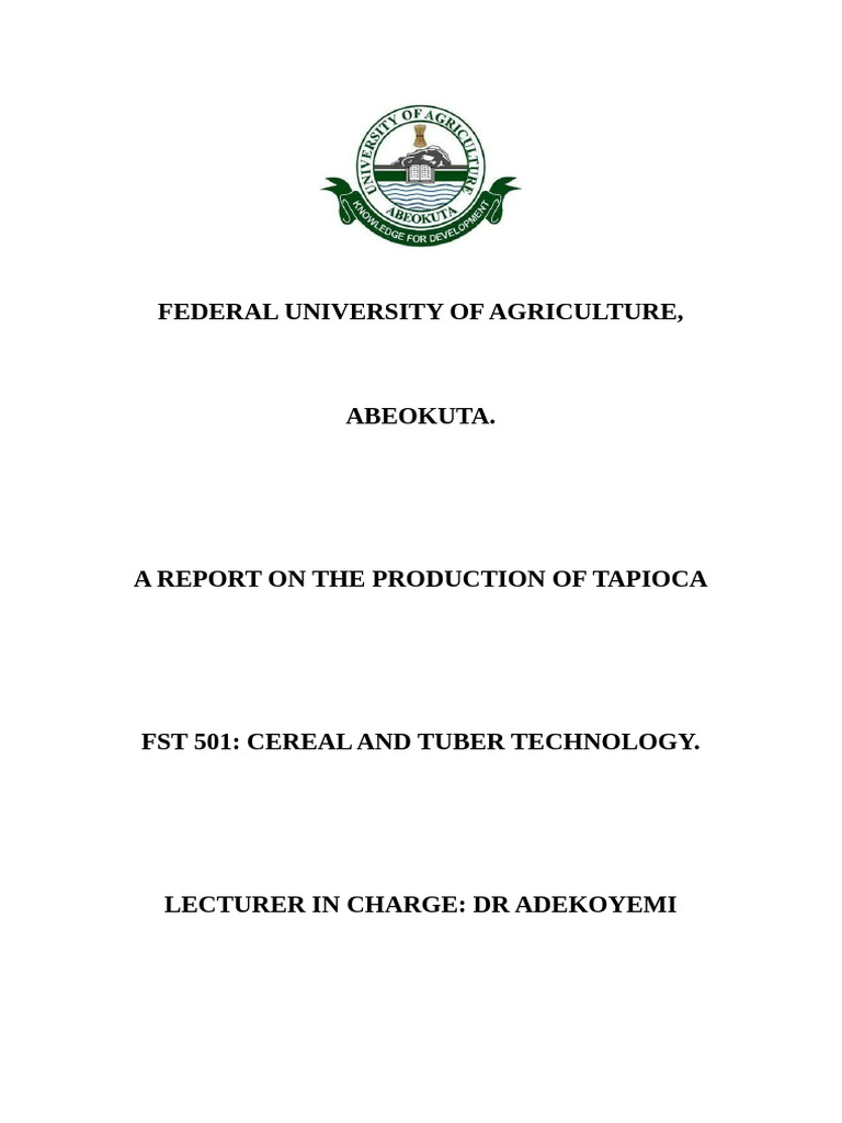 Tapioca-1 | PDF