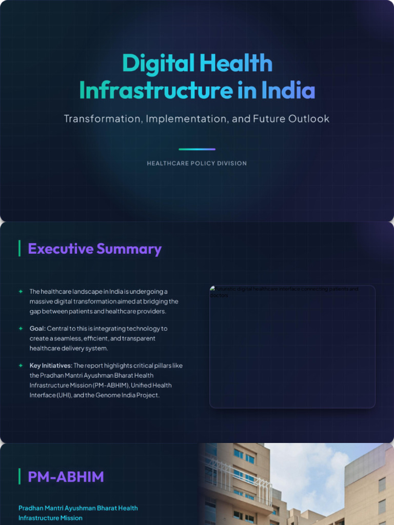 Digital Health Infrastructure in India | PDF