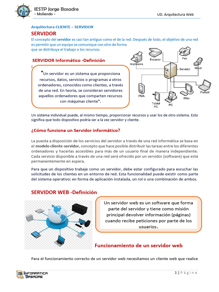 Arquitectura de Servidores Web y Tipos | PDF | Servidor (Computación ...