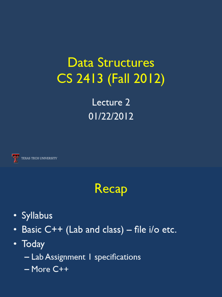 C++ Data Structures and Functions Guide | PDF