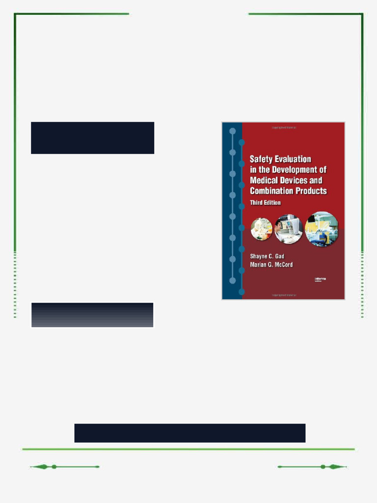 Safety Evaluation in the Development of Medical Devices and Combination ...