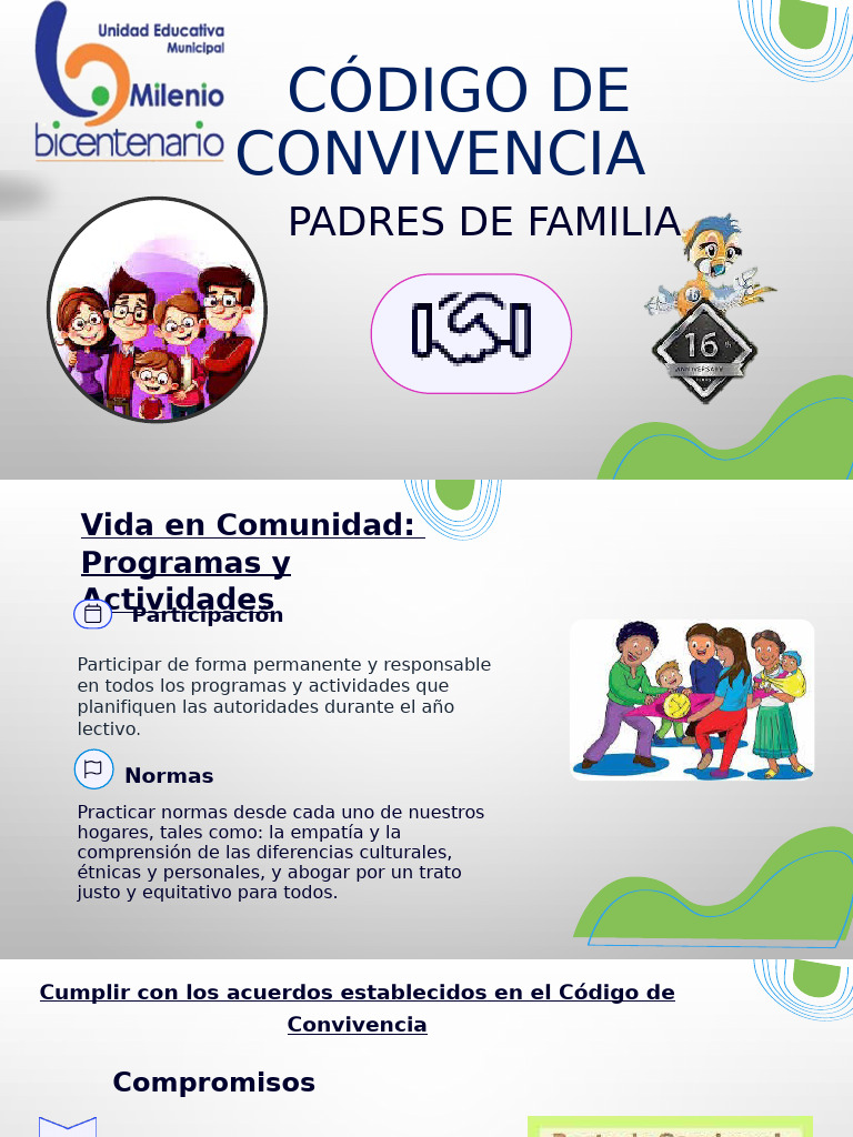 Código de Convivencia para Padres | PDF | Salón de clases