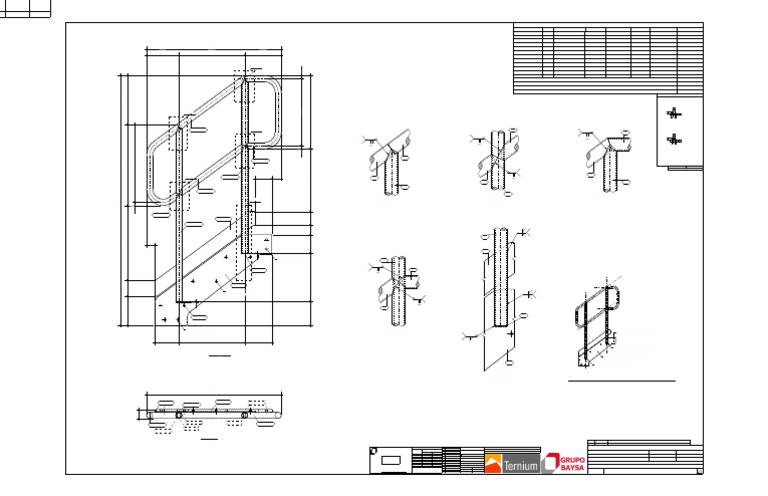 Handrail Structural Engineering Document | PDF