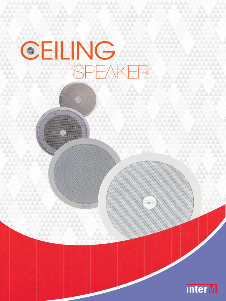Inter-M Ceiling Speakers Overview | PDF | Loudspeaker | Sound