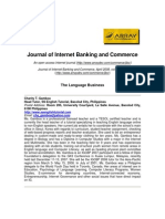 Journal of Internet Banking and Commerce: The Language Business