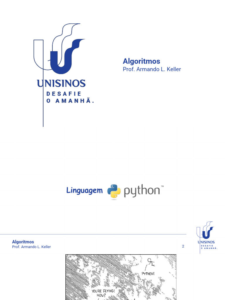 Introdução ao Python e Algoritmos | PDF | Python (linguagem de ...