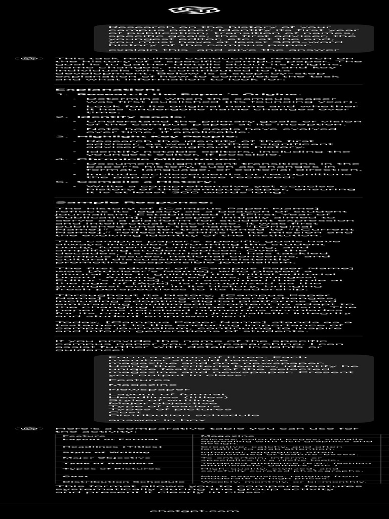 Campus Paper History Research | PDF