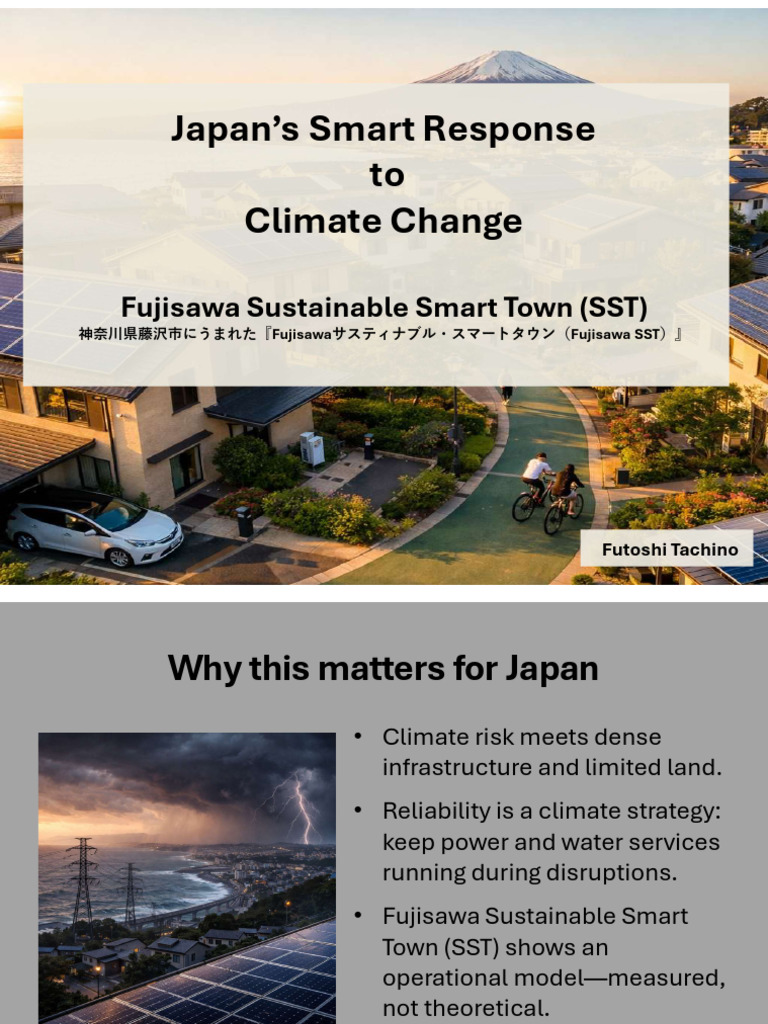 Japan’s Smart Response to Climate Change: Fujisawa Sustainable Smart ...
