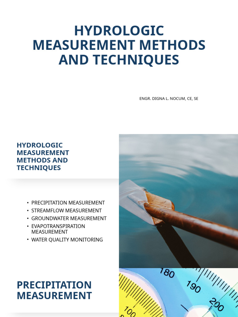 Hydrologic Measurement Techniques Guide | PDF | Evapotranspiration ...