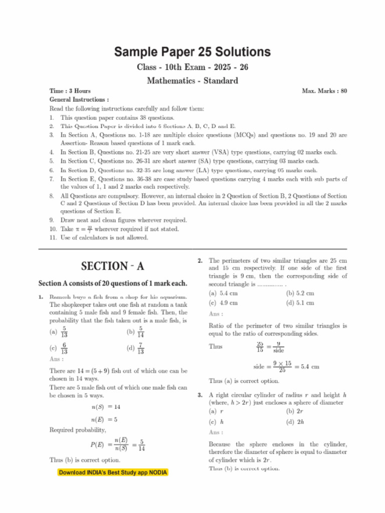 25 Maths | PDF