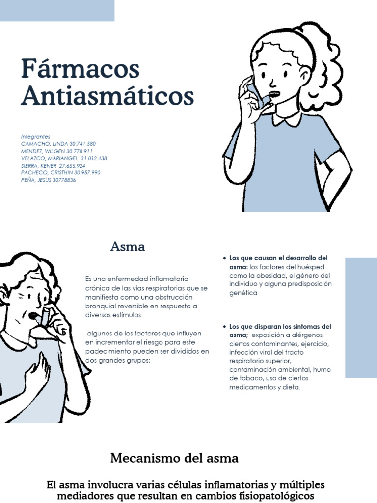 Fármacos y Fisiopatología del Asma | PDF | Asma | Droga anti ...