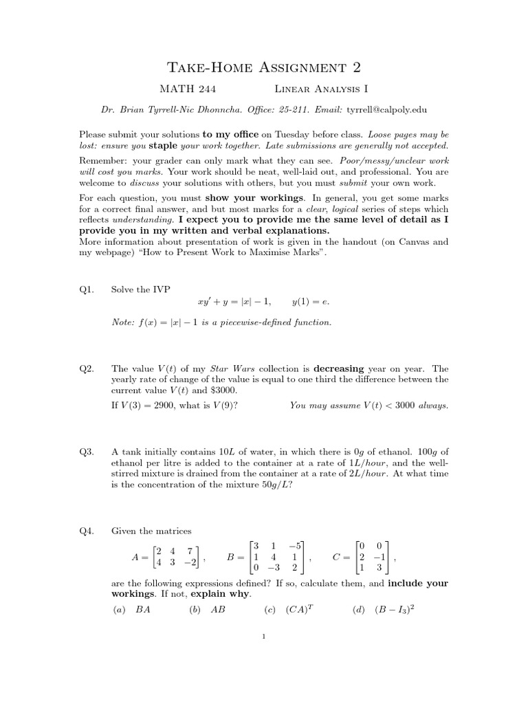 Assignment 2 244 Spring | PDF