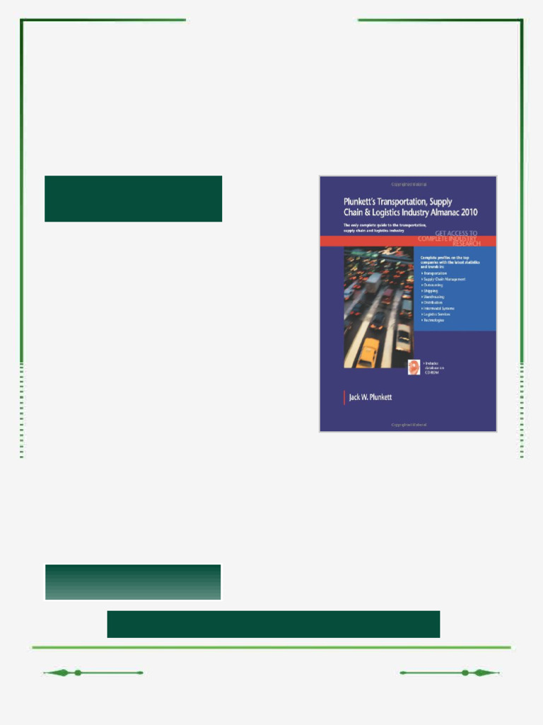 Plunkett s Transportation Supply Chain Logistics Industry Almanac 2010 ...