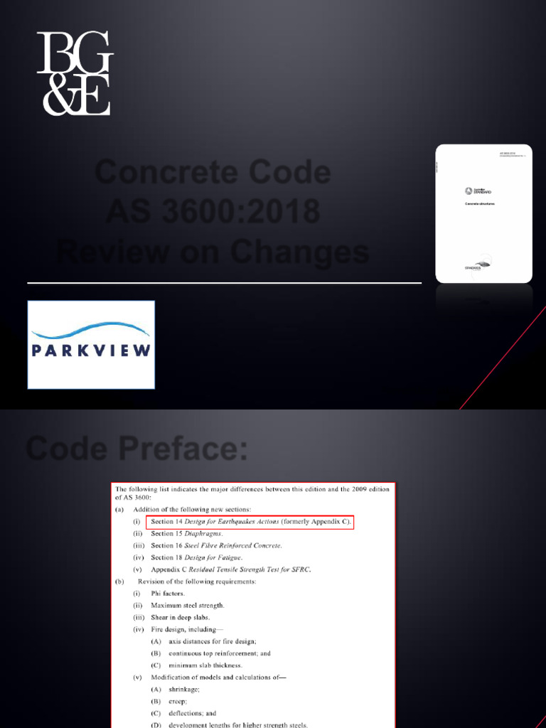 AS 3600:2018 Concrete Code Changes Review | PDF | Strength Of Materials ...