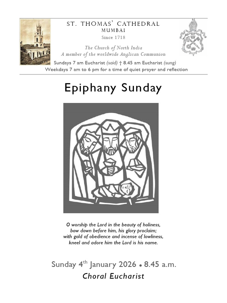 St. Thomas' Cathedral Service Order | PDF | Eucharist | Glory (Religion)
