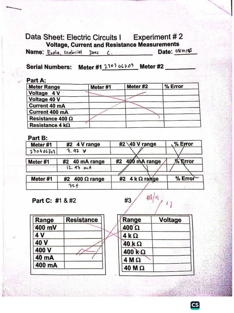 Circuits Lab Compilation | PDF