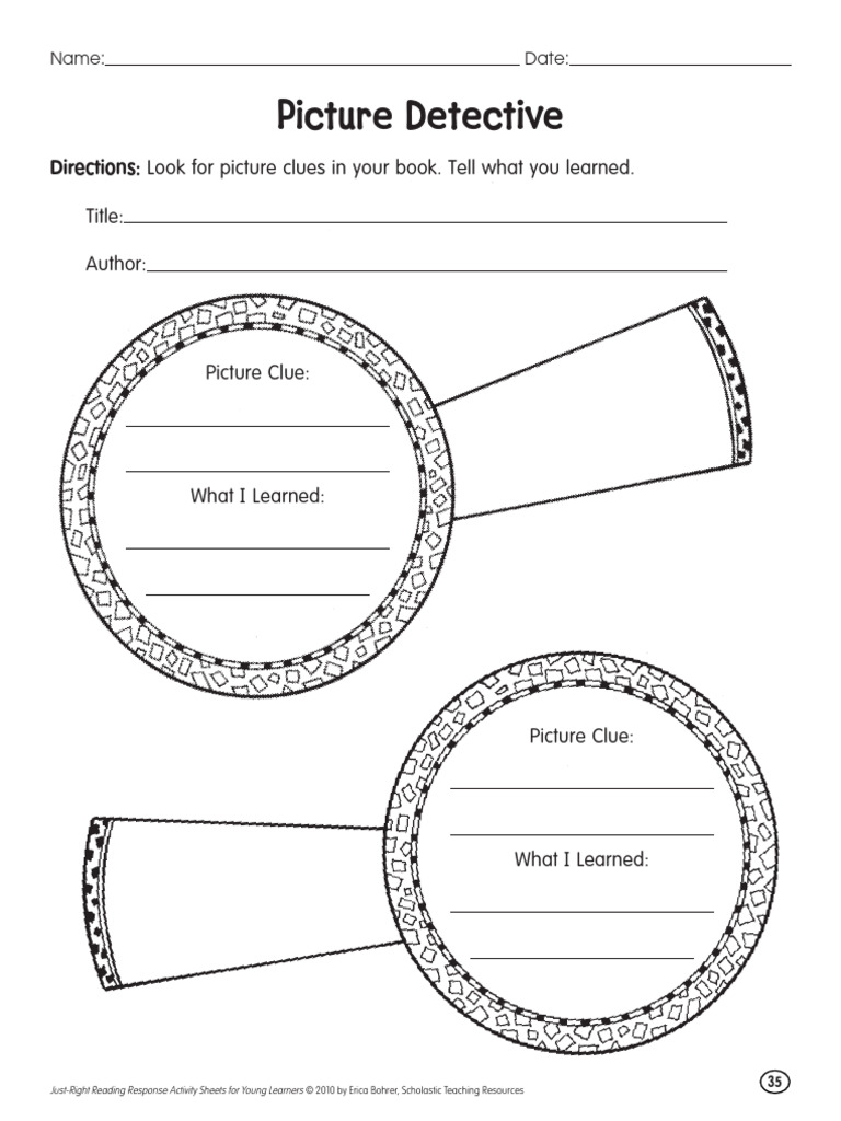 Just-Right Reading Response Sheets | PDF