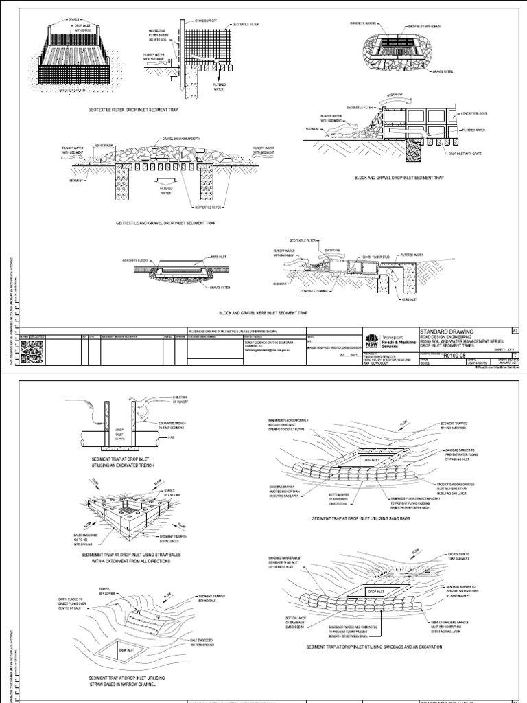 Drop Inlet Sediment Trap Standards | PDF | Sedimentology | Physical ...