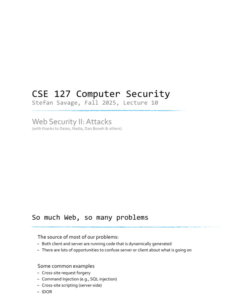 Web Security: CSRF and Command Injection | PDF | Http Cookie | World ...