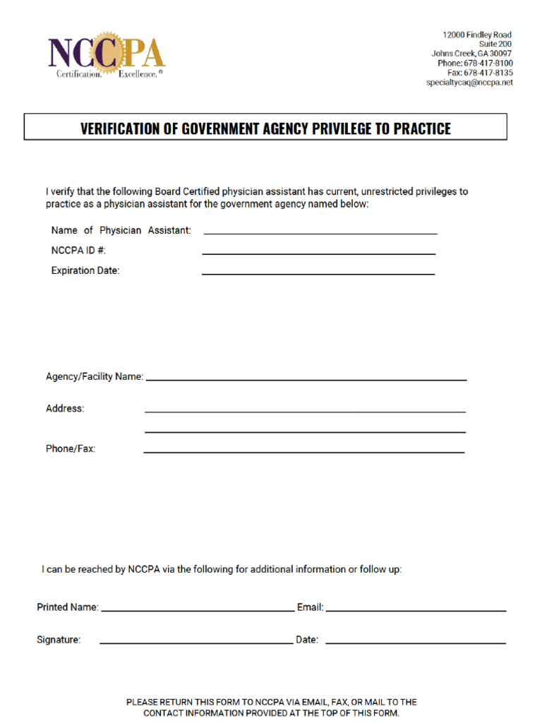 Government Agency Privilege Confirmation Form (3) | PDF