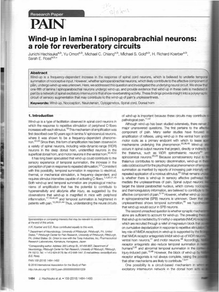 8 | PDF | Pain | Nervous System