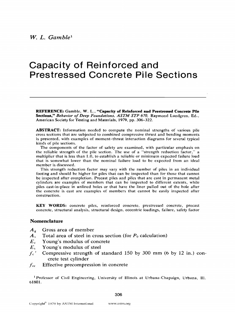 Concrete Pile Strength Analysis Guide | PDF | Deformation (Engineering ...