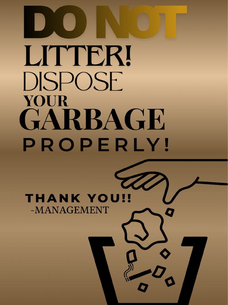 Do Not Litter | PDF