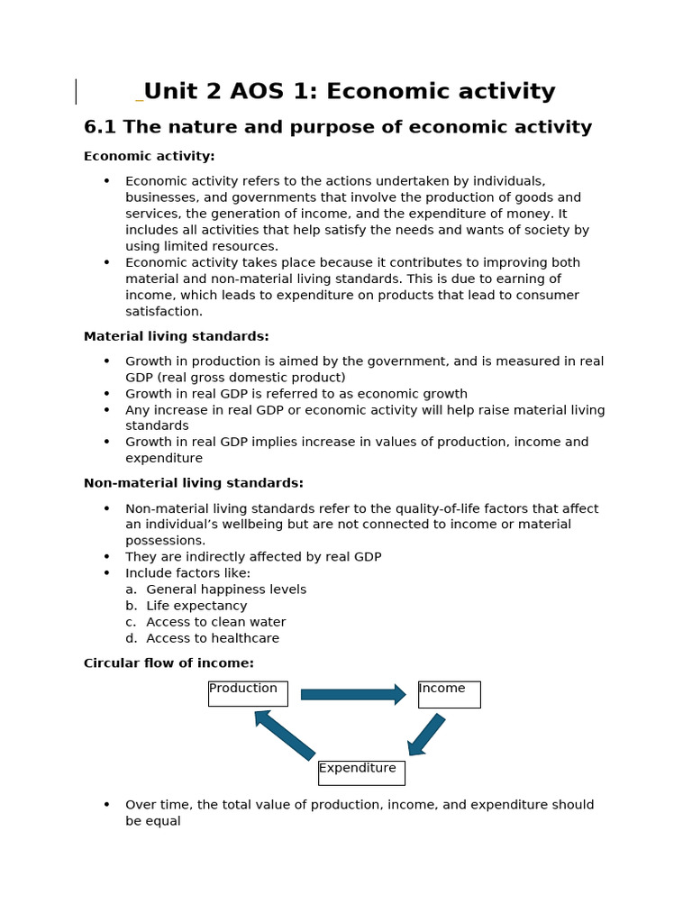 Understanding Economic Activity and Growth | PDF | Gross Domestic ...