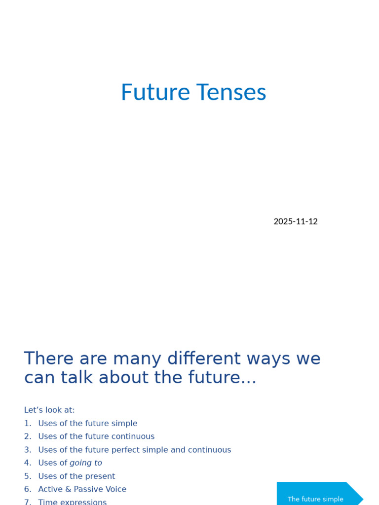 Understanding Future Tenses in English | PDF | Perfect (Grammar ...
