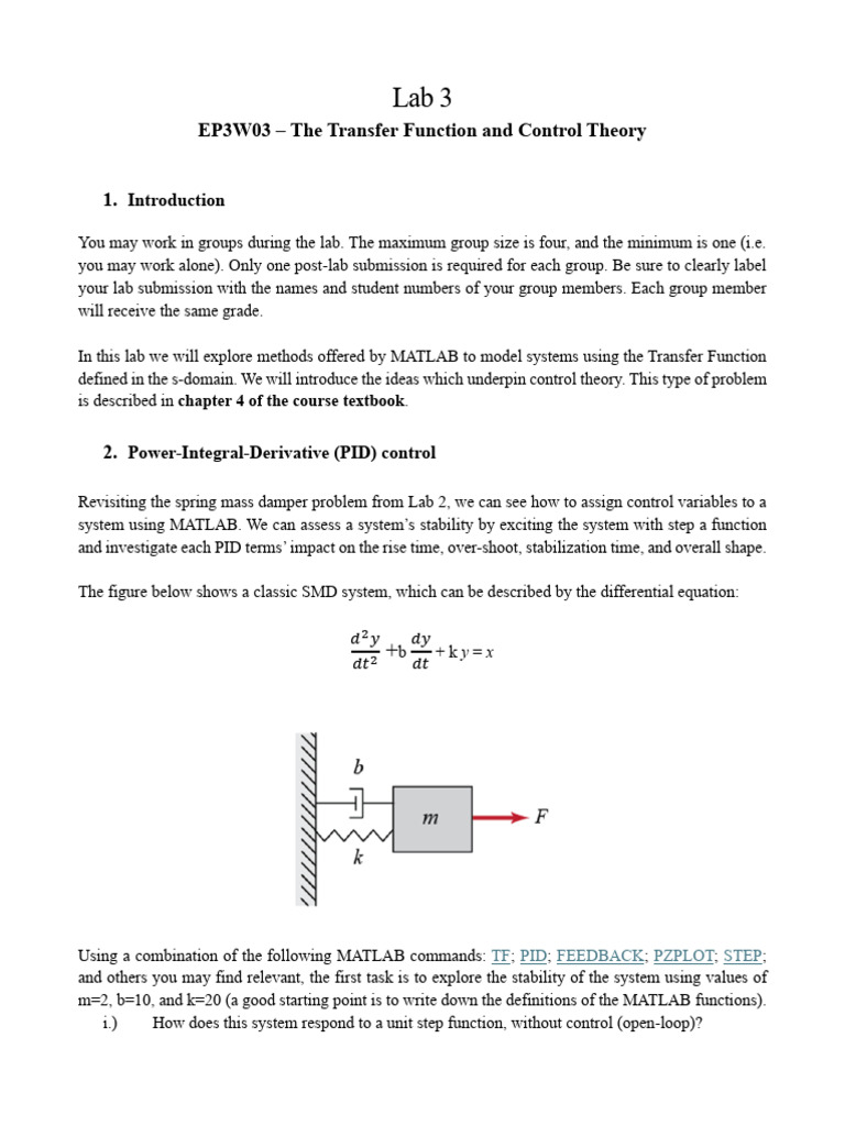 lab 3 | PDF | Control Theory | Function (Mathematics)