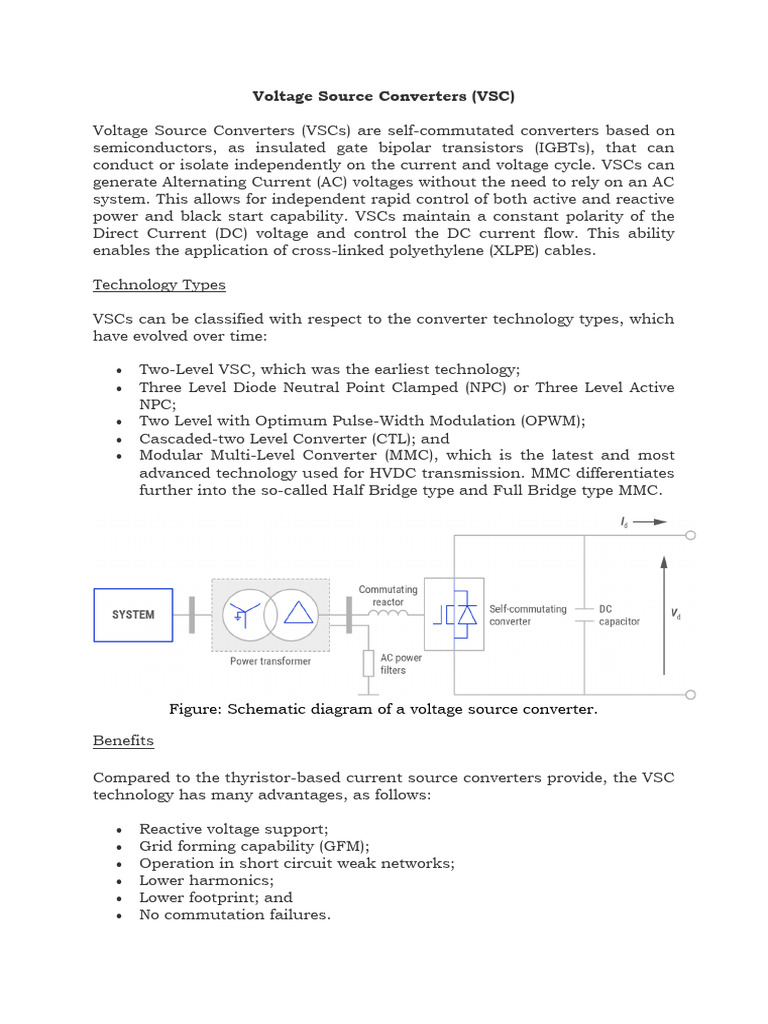 Voltage Source Converters Explained | PDF