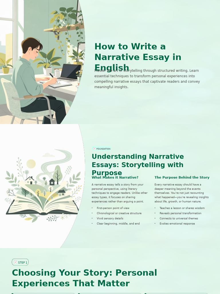 Narrative Essay Writing Guide | PDF | Narrative | Essays