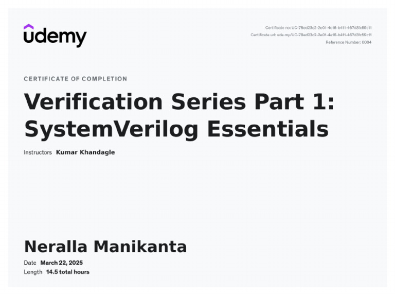 SV Part1 | PDF