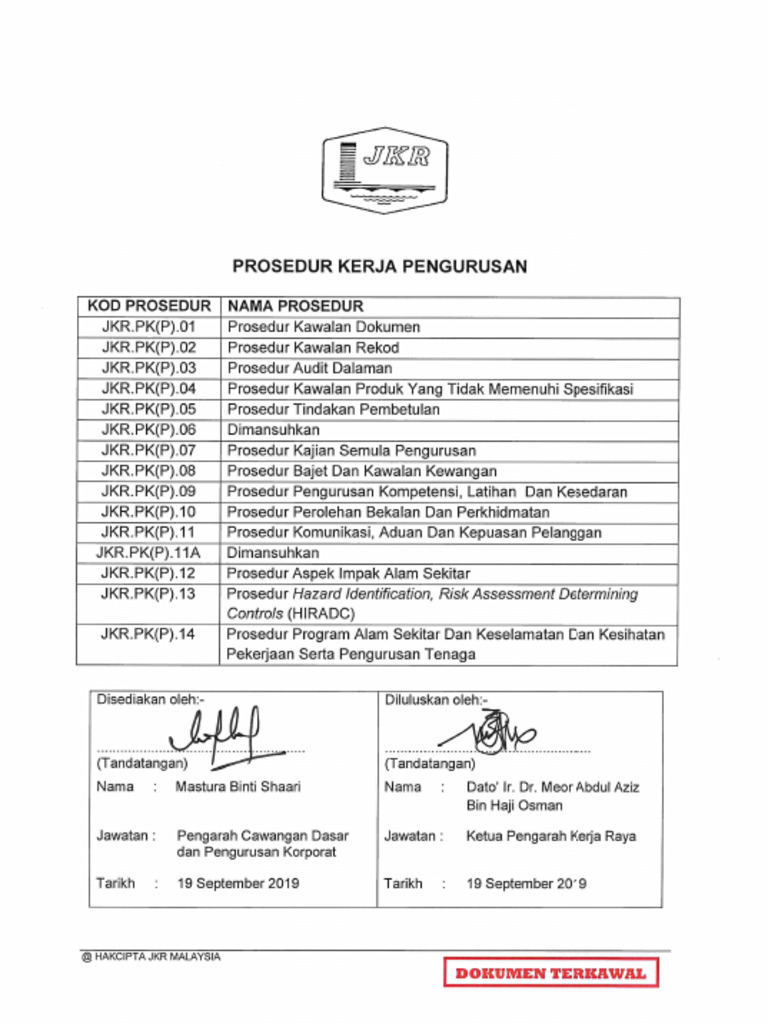 Prosedur Pengurusan - Full Version.k6 | PDF