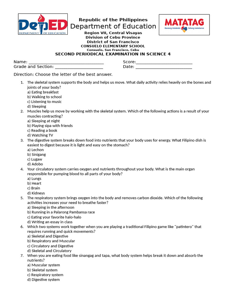 Grade 4 Science Exam Questions | PDF | Plants | Butterfly