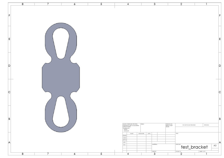 Test Bracket Technical Drawing | PDF