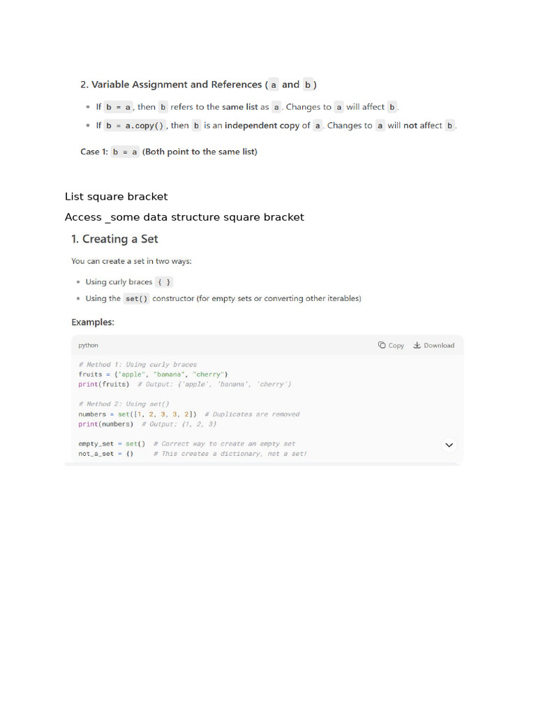 Python Data Structures and Operations | PDF