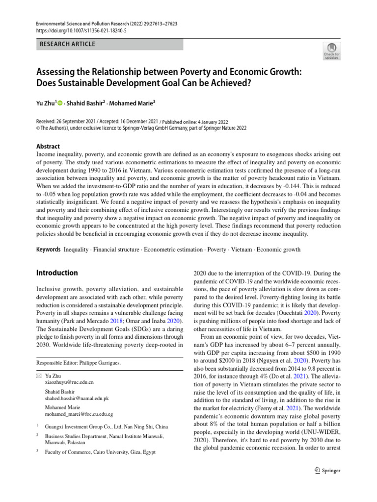 Poverty's Impact on Economic Growth in Vietnam | PDF | Economic Growth ...