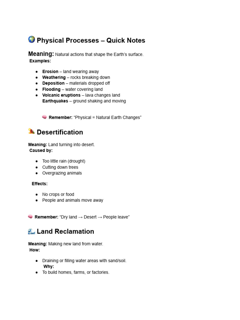 Chapter 2 Geography Test Study Notes | PDF | Storms | Erosion