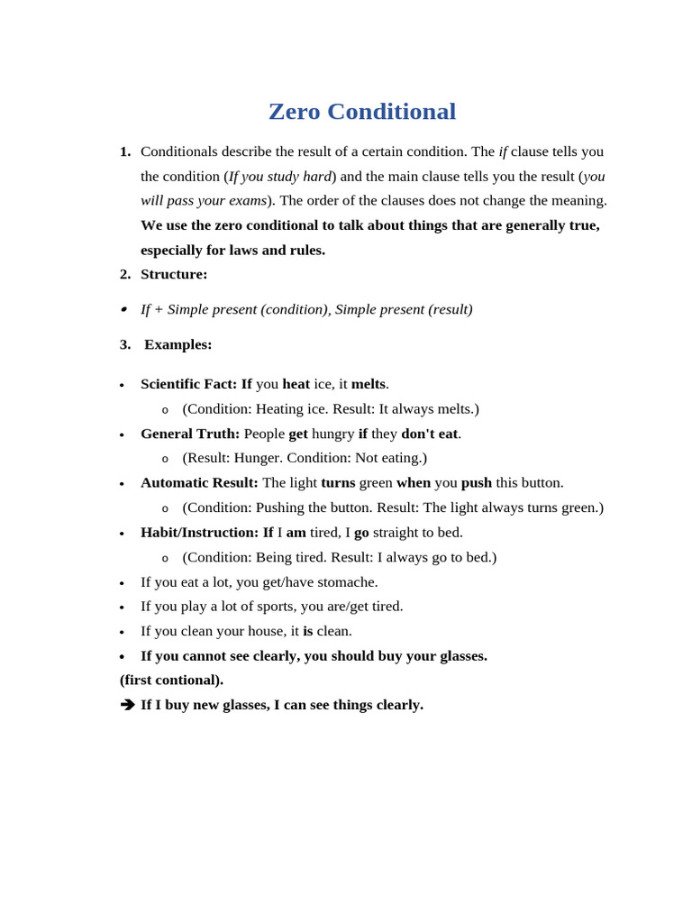Zero Conditional | PDF