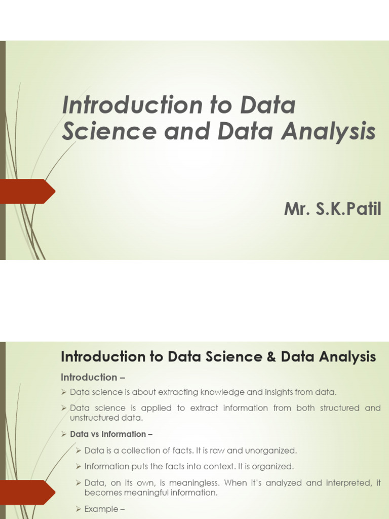 Data Science Fundamentals Explained | PDF | Data Science | Analytics