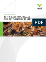 Is the Backhaul Really the Bottleneck for LTE?