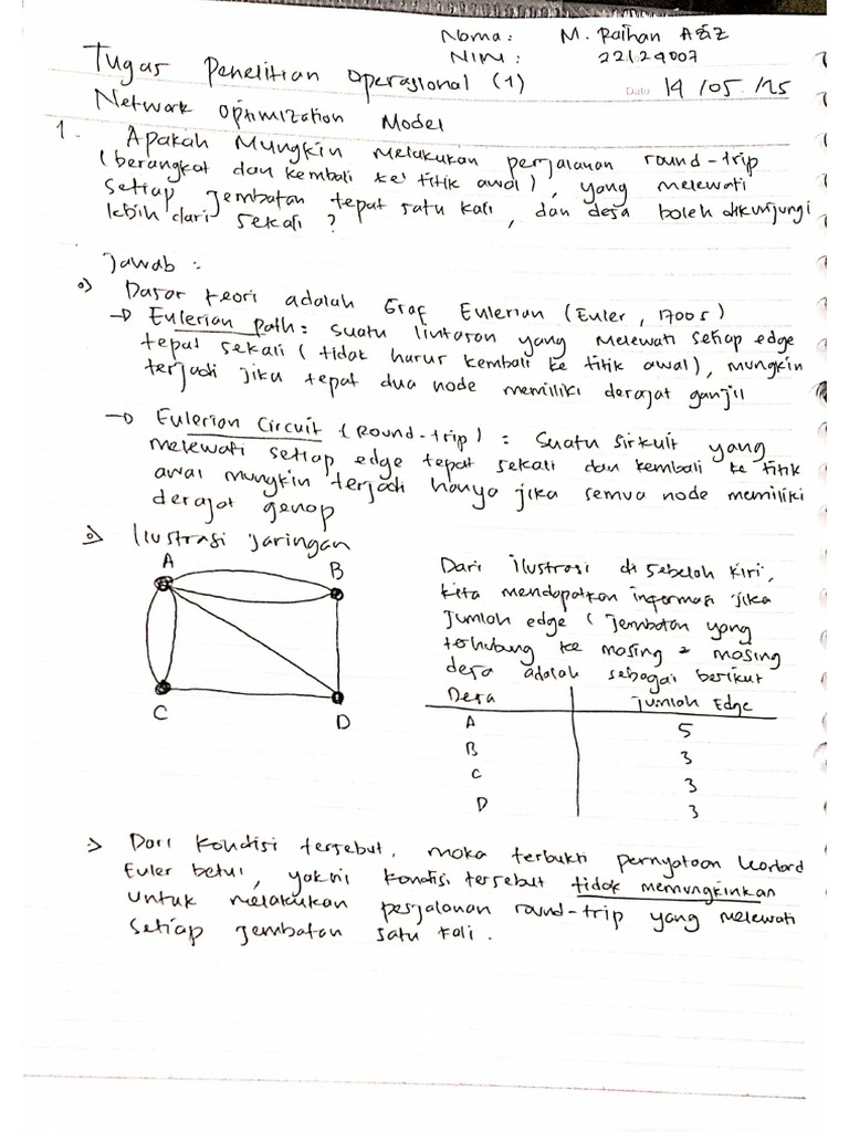 PO - Network Optimization Model Assignment | PDF